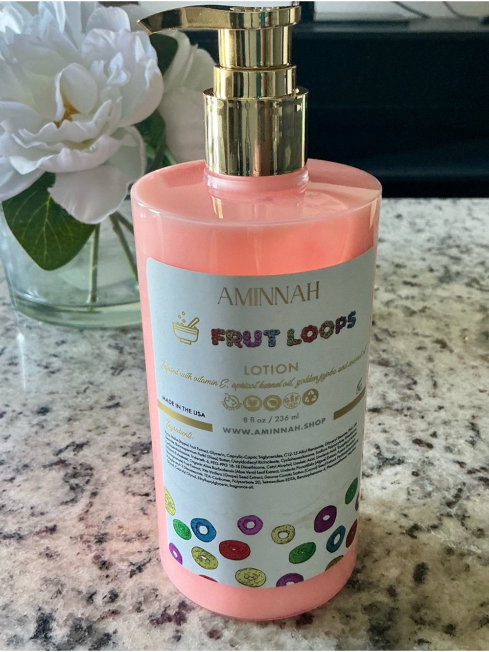 AMINNAH | Fruit Loops Pink Hydrating Body Lotion